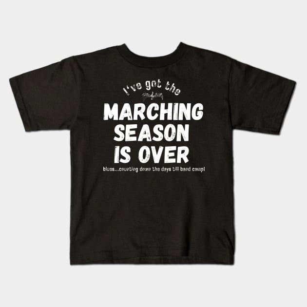 MalibuSun Marching Band Season Blues Kids T Shirt